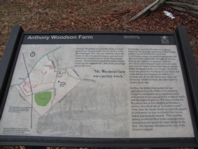 Anthony Woodson Farm Marker. Click for full size. Anthony Woodson Farm Marker image. Click for full size.