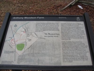 Anthony Woodson Farm Marker image. Click for full size.