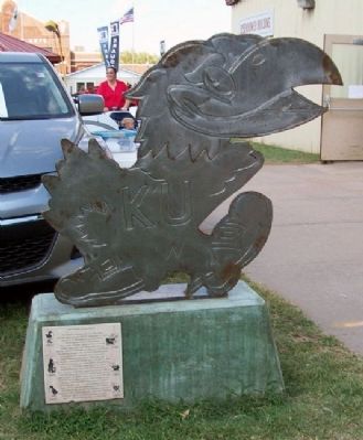 The University of Kansas Jayhawk Marker. Click for full size. The University of Kansas Jayhawk Marker image. Click for full size.