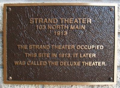 Strand Theater Marker image. Click for full size.