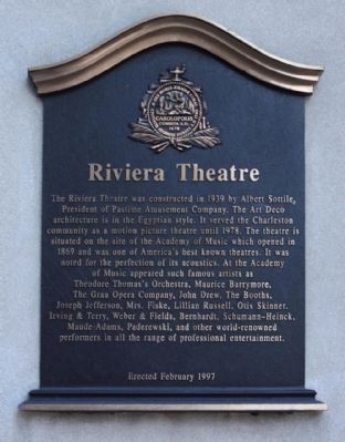Riviera Theatre Marker image. Click for full size.