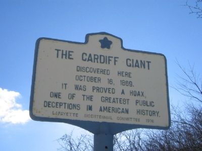 The Cardiff Giant Marker image. Click for full size.