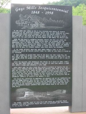 Gays Mills Sesquicentennial Marker image. Click for full size.