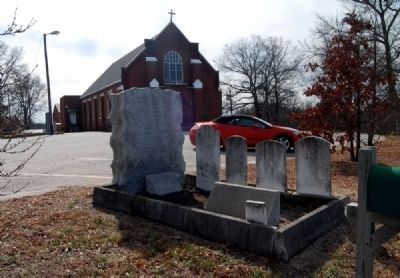 Hugh Porter & Jane Baily McClimon Marker -<br>Liberty Hill United Methodist Church in Background image. Click for full size.