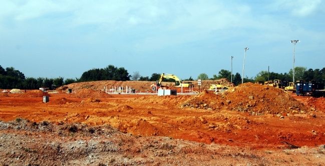 Construction Site of the New Abner Creek Baptist Church image. Click for full size.