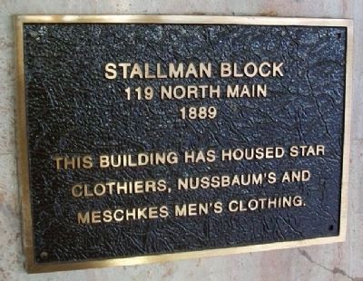 Stallman Block Marker. Click for full size. Stallman Block Marker image. Click for full size.