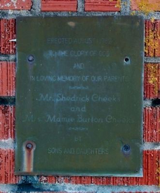 Community Center Sign Dedication Plaque image. Click for full size.