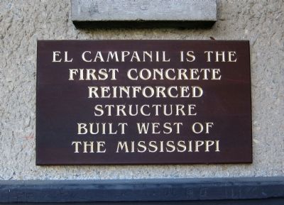El Campanil Marker. Click for full size. El Campanil Marker image. Click for full size.