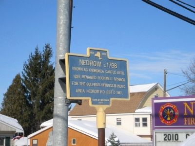 Nedrow c. 1798 Marker image. Click for full size.