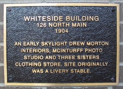 Whiteside Building Marker image. Click for full size.