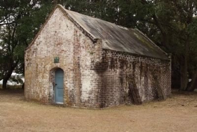 Site of Fort Johnson Marker Powder Magazine. Click for full size. Site of Fort Johnson Marker Powder Magazine image. Click for full size.