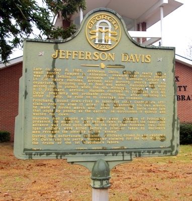Jefferson Davis Marker. Click for full size. Jefferson Davis Marker image. Click for full size.