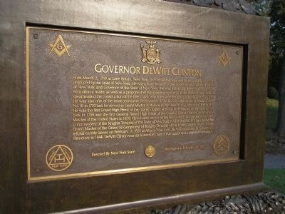 Governor DeWitt Clinton Marker image. Click for full size.