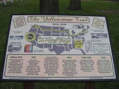 The Yellowstone Trail Marker image. Click for full size.
