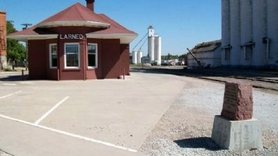 Santa Fe Trail Marker. Click for full size. Santa Fe Trail Marker image. Click for full size.