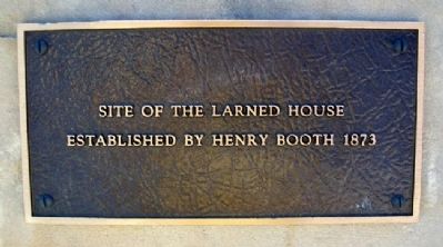 Site of the Larned House Marker image. Click for full size.