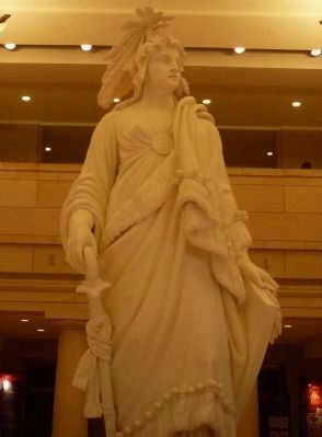 The plaster model for the Statue of Freedom image. Click for full size.