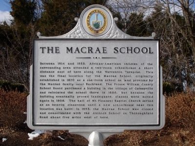 The Macrae School Marker image. Click for full size.