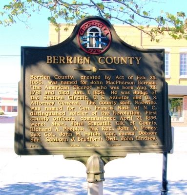 Berrien County Marker image. Click for full size.