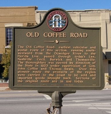 Old Coffee Road Marker image. Click for full size.