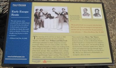 Early Escape Route Marker. Click for full size. Early Escape Route Marker image. Click for full size.