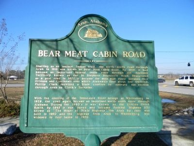 Bear Meat Cabin Road Marker image. Click for full size.