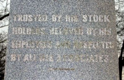 Henry Phickney Hammett Monument -<br>North Inscription image. Click for full size.