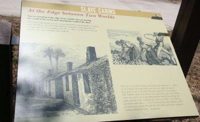 Slaves Cabins Marker. Click for full size. Slaves Cabins Marker image. Click for full size.