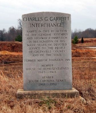 Charles G. Garrett Interchange Marker image. Click for full size.