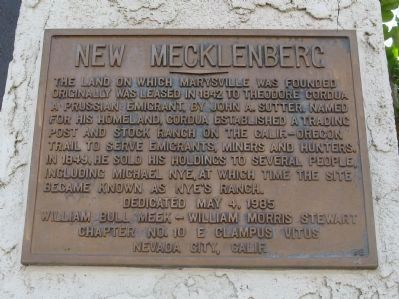 New Mecklenberg Marker image. Click for full size.