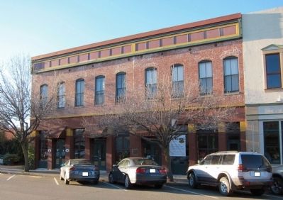 Cradwick Building and Marker - wide view. Click for full size. Cradwick Building and Marker - wide view image. Click for full size.