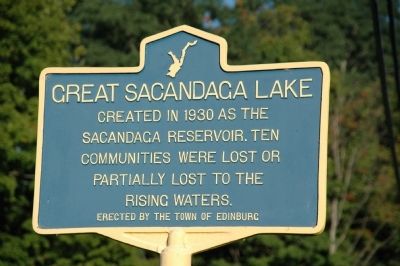 Great Sacandaga Lake Marker image. Click for full size.