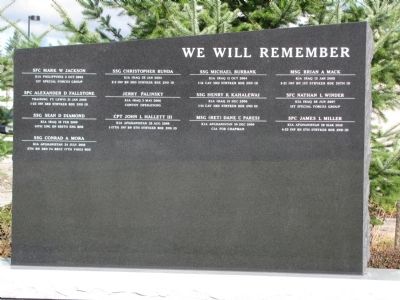 Global War on Terrorism Memorial Marker. Click for full size. Global War on Terrorism Memorial Marker image. Click for full size.