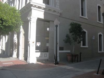 Hotaling Building Marker - wide view. Click for full size. Hotaling Building Marker - wide view image. Click for full size.
