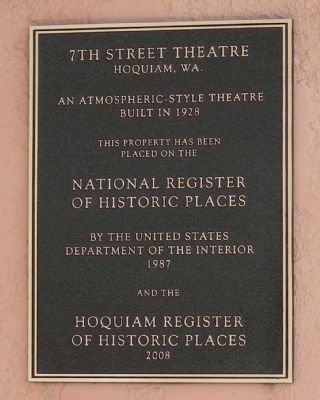 7th Street Theatre Marker image. Click for full size.