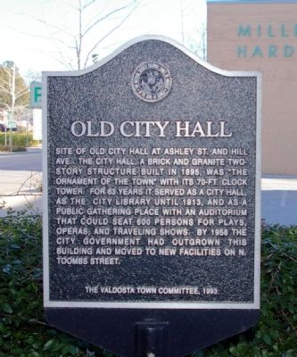 Old City Hall Marker. Click for full size. Old City Hall Marker image. Click for full size.