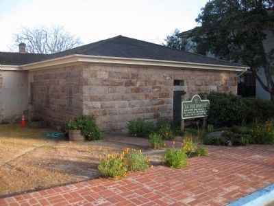 Old Monterey Jail and Marker - view from west image. Click for full size.