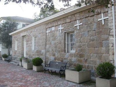 Old Monterey Jail - east (Colton Hall) side image. Click for full size.