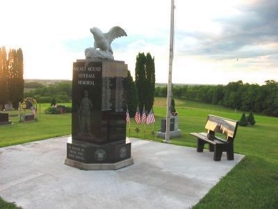 Walnut Mound Veterans Memorial. Click for full size. Walnut Mound Veterans Memorial image. Click for full size.