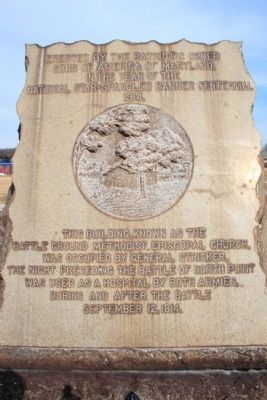 Battle Ground Methodist Episcopal Church Marker. Click for full size. Battle Ground Methodist Episcopal Church Marker image. Click for full size.