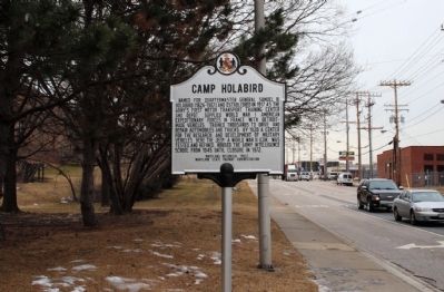 Camp Holabird Marker image. Click for full size.