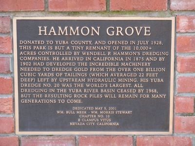 Hammon Grove Marker image. Click for full size.