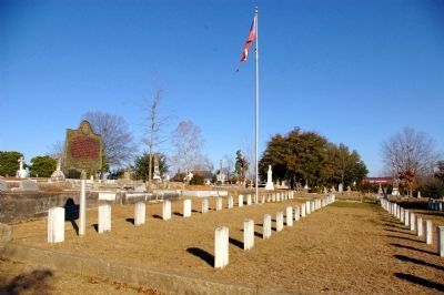 Confederate Cemetery Marker. Click for full size. Confederate Cemetery Marker image. Click for full size.