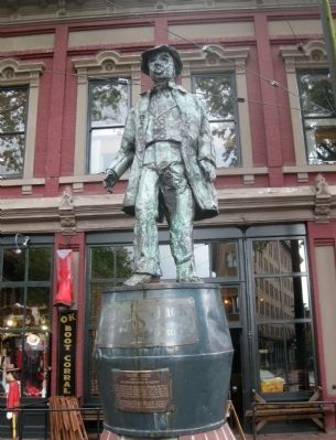 "Gassy Jack" Statue and Marker image, Touch for more information