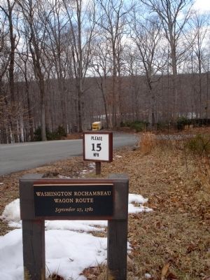 Washington Rochambeau Wagon Route sign image. Click for full size.
