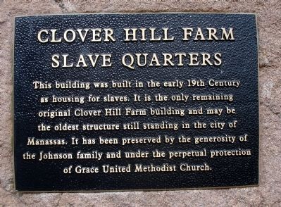Plaque on the Historic Cabin: image. Click for full size.
