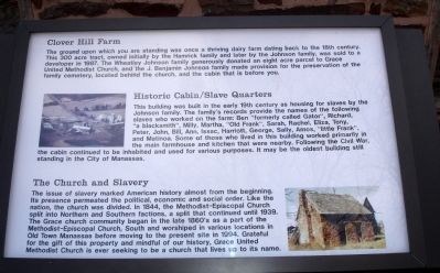 Interpretive Marker at the Historic Cabin image. Click for full size.