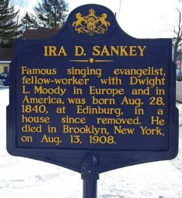 Ira D. Sankey Marker image. Click for full size.