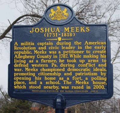 Joshua Meeks Marker image. Click for full size.