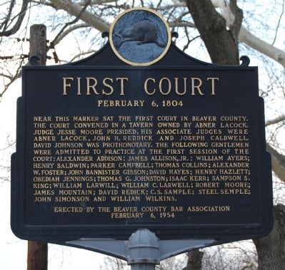First Court Marker image. Click for full size.
